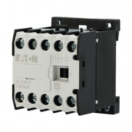 DILEEM-10(42V50HZ,48V60HZ) - DILEEM-10(42V50HZ,48V60HZ) 051612 Y7-51612 EATON ELECTRIC Contactor, 3p+1N/O, 3kW/400V/AC3