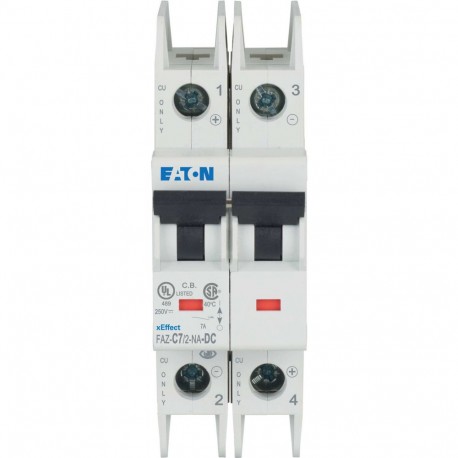 FAZ-C7/2-NA-DC - FAZ-C7/2-NA-DC 120639 Y7-120639 EATON ELECTRIC Miniature circuit breaker (MCB), 7A, 2p, type C characteristi..