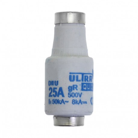 FUSE-D2 25A F GR 500VAC E27 - FUSE-D2 25A F GR 500VAC E27 25D27R EATON ELECTRIC cartridge fuse, BT, 25 A, AC 500 V, D2, aR, IEC, ultra rap..