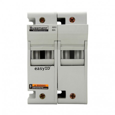 60AJ MODULEAR FUSEHOLDER 2 POLE - 60AJ MODULEAR FUSEHOLDER 2 POLE CH60J2 EATON ELECTRIC Fuse-holder, low voltage, 30 A, AC 600 V, DC 600 V, UL..