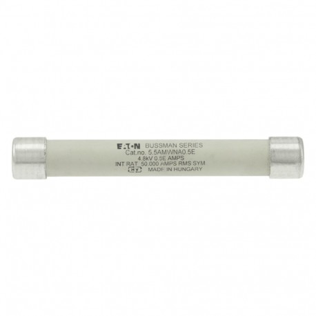 5.5KV 0.5A FUSE - 5.5KV 0.5A FUSE 5.5AMWNA0.5E 5-5AMWNA0-5E EATON ELECTRIC cartridge fuse VT, MT, 0.5 A, AC 5.5 kV, 142 x 20.6..