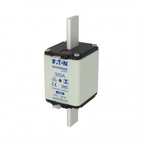 NH FUSE 355A 400V GG/GL SIZE 2 - NH FUSE 355A 400V GG/GL SIZE 2 355NHG2BI-400 EATON ELECTRIC Fuse-link, LV, 400 A, AC 400 V, NH03, gL/gG, IEC..
