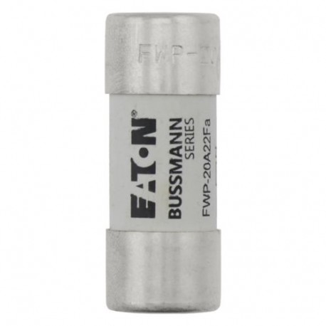 20AMP 700V ac 22 X 58MM FERRULE - 20AMP 700V ac 22 X 58MM FERRULE FWP-20A22F EATON ELECTRIC Fuse-link, high speed, 100 A, AC 700 V, 22 x 58 mm..