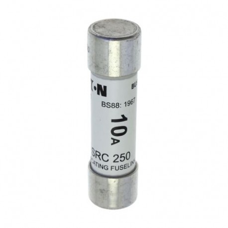 10Amp 250V D.C. TRACTION FUSE - 10Amp 250V D.C. TRACTION FUSE 10SRC250 EATON ELECTRIC Fuse-link, high speed, 10 A, DC 250 V, 21 x 76 mm, BS