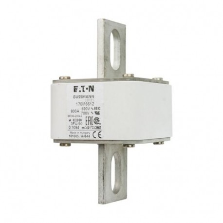 FUSE 800A 690V 3FU/90 AR UC - FUSE 800A 690V 3FU/90 AR UC 170M6612 EATON ELECTRIC Fuse-link, high speed, 800 A, AC 690 V, size 3, 76 x 92 ..