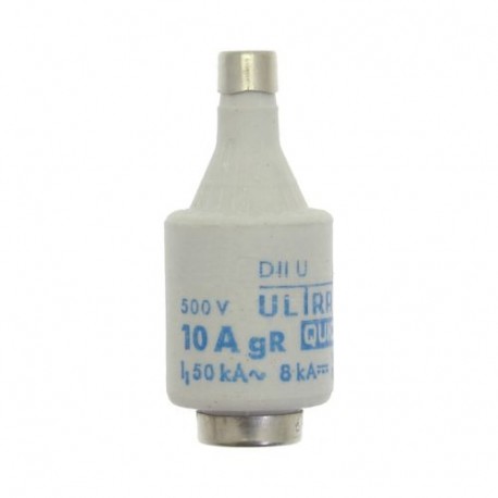 FUSE-D2 10A F GR 500VAC E27 - FUSE-D2 10A F GR 500VAC E27 10D27R EATON ELECTRIC Fuse-link, LV, 10 A, AC 500 V, D2, gR, IEC, fast acting