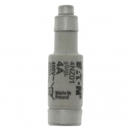 FUSE-D01 4A T GL/GG 400VAC E14 - FUSE-D01 4A T GL/GG 400VAC E14 4NZ01 EATON ELECTRIC Fuse-link, LV, 4 A, AC 400 V, D01, gL/gG, IEC, time-delay