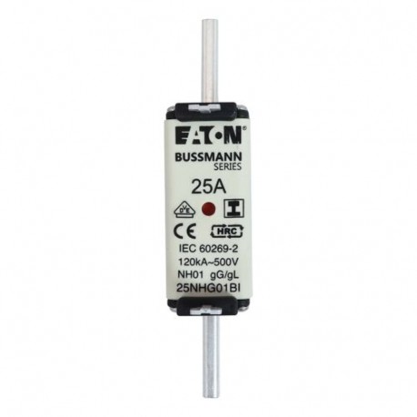 NH FUSE 125A 500V GL/GG SIZE 01 - NH FUSE 125A 500V GL/GG SIZE 01 125NHG01BI EATON ELECTRIC Fuse-link, LV, 125 A, AC 500 V, NH01, gL/gG, IEC, ..