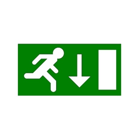 Single side pictogram (down) - Single side pictogram (down) 155-000-003 EATON ELECTRIC Pictogram for Atlantic LED single side C (down)