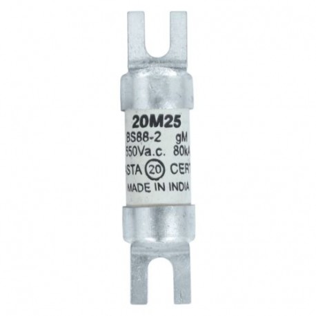 20M25 550V AC BS88 FUSE - 20M25 550V AC BS88 FUSE NITD20M25 EATON ELECTRIC Fuse-holder, low voltage, 32 A, AC 550 V, BS88/F1, 1P, BS, ..