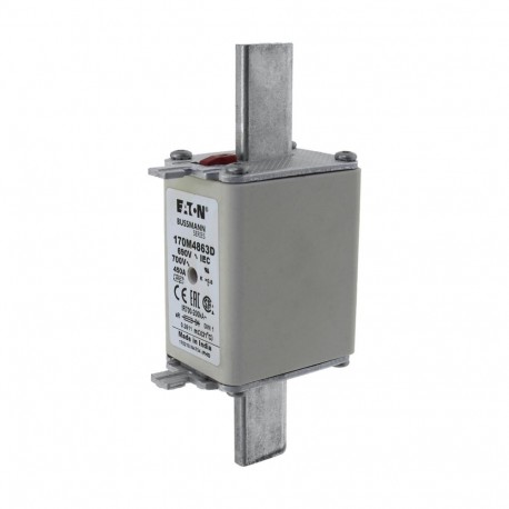 FUSE 450A 690V aR DIN 1 HSDNH - FUSE 450A 690V aR DIN 1 HSDNH 170M4863D EATON ELECTRIC Fuse-link, high speed, 450 A, AC 690 V, compact size ..