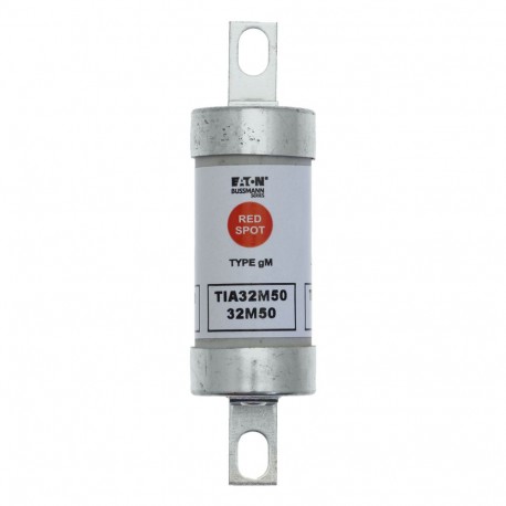 32M50A 660V AC / 460V gM DC FUSE - 32M50A 660V AC / 460V gM DC FUSE TIA32M50 EATON ELECTRIC Fuse-link, LV, 32 A, AC 660 V, DC 460 V, BS88/A2, 2..