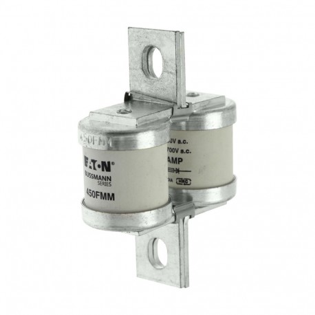 450A 690V AC TYPE T FUSE - 450A 690V AC TYPE T FUSE 450FMM EATON ELECTRIC Fuse-link, high speed, 400 A, AC 690 V, DIN 00, 30 x 51 x 100..