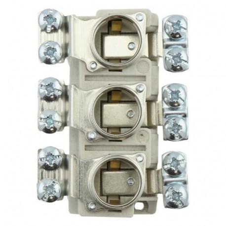 3 POLE BASE FOR DO2 FUSES - 3 POLE BASE FOR DO2 FUSES TFRN02-SD EATON ELECTRIC Fuse-base, LV, 63 A, AC 400 V, D02, 3P, IEC, screw mount,..