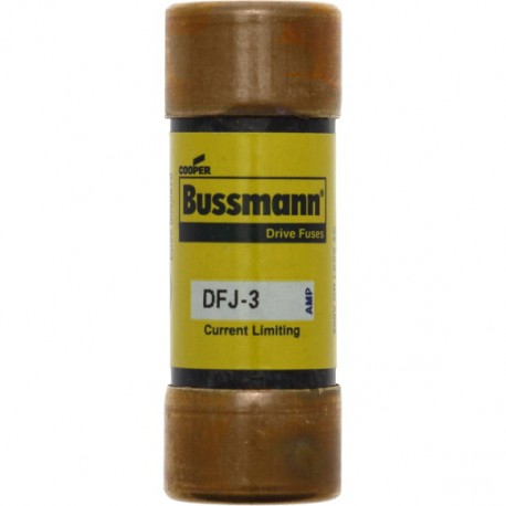 DRIVE FUSE DFJ-3 - DRIVE FUSE DFJ-3 DFJ-3 EATON ELECTRIC Fuse-link, high speed, 20 A, AC 600 V, DC 450 V, UL Class J, 21 x 57 m..