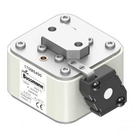 FUSE 1800A 600V 3DKN/65 AR - FUSE 1800A 600V 3DKN/65 AR 170M6490 EATON ELECTRIC Fuse-link, high speed, 1800 A, AC 600 V, size 3, 76 x 92 ..