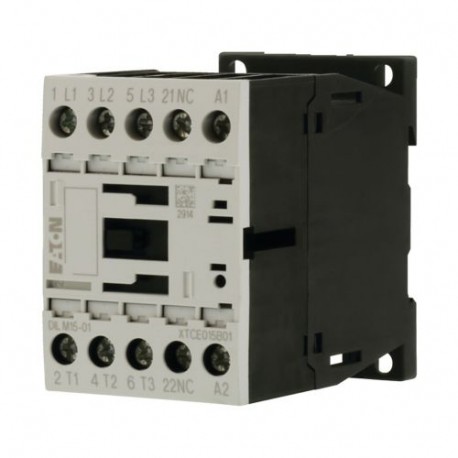 DILM15-01(415V50HZ,480V60HZ) - DILM15-01(415V50HZ,480V60HZ) 290096 Y7-290096 EATON ELECTRIC Power Contactor 3-pole + 1 NC 7.5 kW / 400 V / ..