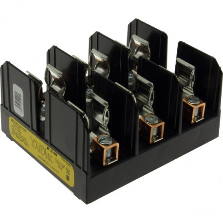 FUSE BLOCK J60060-3COR - FUSE BLOCK J60060-3COR J60060-3COR EATON ELECTRIC Fuse-block, low voltage, 60 A, AC 600 V, UL Class J, 28 x ..