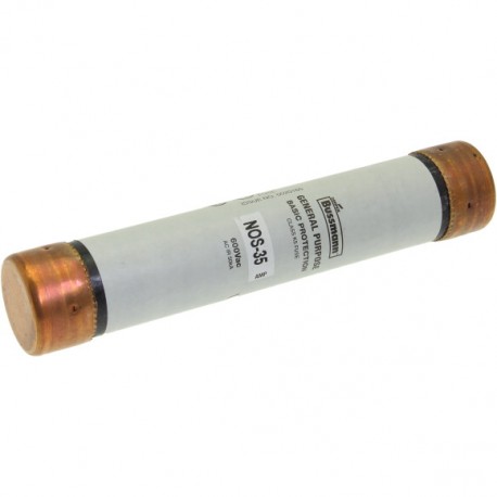 BUSS ONE TIME FUSE NOS-35 - BUSS ONE TIME FUSE NOS-35 NOS-35 EATON ELECTRIC Fuse-link, low voltage, 35 A, DC 125 V, 20.6 x 76.2, RK1, UL..