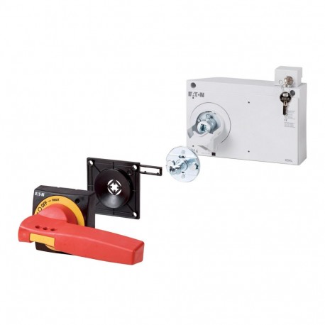 NZM4-XTVDKLR - NZM4-XTVDKLR 172535 Y7-172535 EATON ELECTRIC Door coupling rotary handle, red-yellow, +key lock, size 4