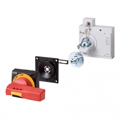 NZM3-XTVDKLR - NZM3-XTVDKLR 172533 Y7-172533 EATON ELECTRIC Door coupling rotary handle, red-yellow, +key lock, size 3