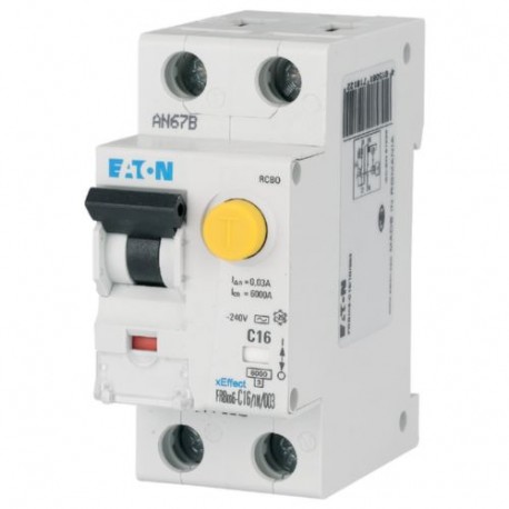 FRBM6-B13/1N/001-A - FRBM6-B13/1N/001-A 177757 Y7-177757 EATON ELECTRIC RCD/MCB combination switch, 13A, 10mA, miniature circuit-..