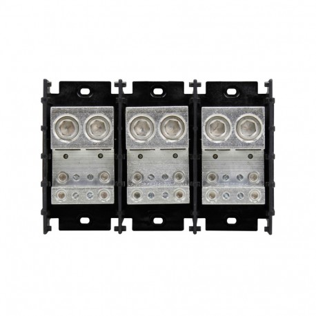PWR TERM.BLK 6PK - PWR TERM.BLK 6PK 16528-3 EATON ELECTRIC Terminal block, low voltage, 840 A, AC 600 V, DC 600 V, 3P, UL