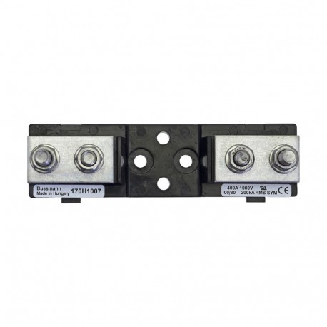 BASE 00/80 400A 1000V UR 43653 - BASE 00/80 400A 1000V UR 43653 170H1007 EATON ELECTRIC Base fuse, ultra rapid, 400 A, AC 1000 V, DIN 00, DIN..