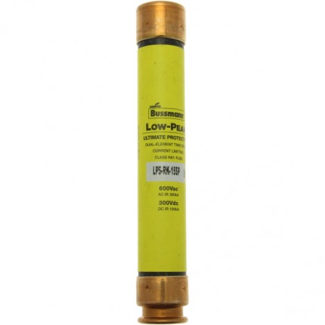 INDICATING LPS-RK-15SP - INDICATING LPS-RK-15SP LPS-RK-15SPI EATON ELECTRIC Fuse-link, low voltage, 15 A, DC 125 V, 14.3 x 50.8, RK1,..