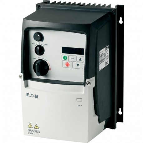 DC1-345D8FB-A6SCE1 - DC1-345D8FB-A6SCE1 185754 EATON ELECTRIC Variable frequency drive, 400 V AC, 3-phase, 5.8 A, 2.2 kW, IP66/NE..