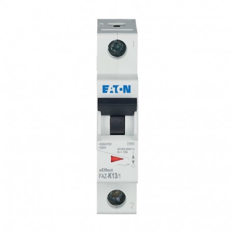 FAZ-K13/1 - FAZ-K13/1 278598 Y7-278598 EATON ELECTRIC Miniature circuit breaker (MCB), 13A, 1p, K-Char, AC