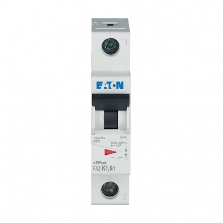 FAZ-K1,6/1 - FAZ-K1,6/1 278591 Y7-278591 EATON ELECTRIC Miniature circuit breaker (MCB), 1, 6A, 1p, K-Char, AC