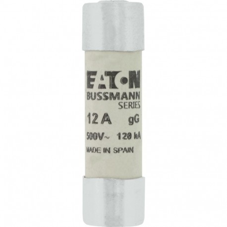 C14G12S - C14G12S EATON ELECTRIC Fuse-link, LV, 12 A, AC 500 V, 14 x 51 mm, gL/gG, IEC, with striker