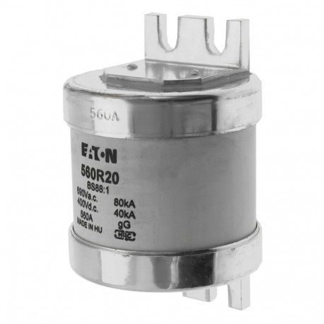 560R20 - 560R20 EATON ELECTRIC Fuse-link, LV, 100 A, AC 690V, NH1, gL/gG, IEC, dual indicator, insulated gripping lugs