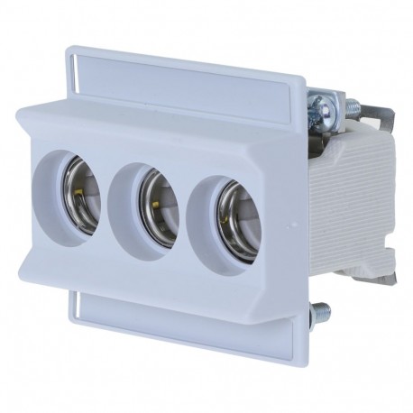 FUSE-BASE D02 3POL DIN HUT - FUSE-BASE D02 3POL DIN HUT TFRN02C EATON ELECTRIC Fuse-base, LV, 63 A, AC 400 V, D02, 3P, IEC, DIN rail moun..