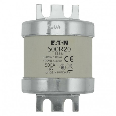 450AMP 690V AC INDUSTRIAL - 450AMP 690V AC INDUSTRIAL 450R40 EATON ELECTRIC Fuse-link, LV, 100 A, AC 690V, NH1, gL/gG, IEC, dual indicat..