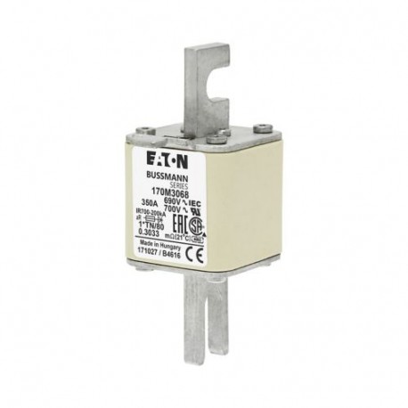 FUSE 350A 690V 1 TN 80 AR UC - FUSE 350A 690V 1 TN 80 AR UC 170M3068 EATON ELECTRIC Fuse-link, high speed, 350 A, AC 690 V, compact DIN 1, ..