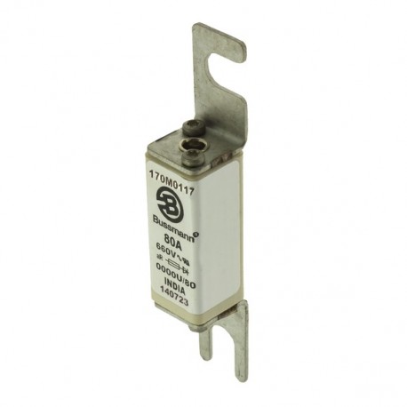 FUSE 10A 660V 0000/80 GR UR - FUSE 10A 660V 0000/80 GR UR 170M0158 EATON ELECTRIC Fuse-link, high speed, 10 A, AC 660 V, size 0000, 18 x 1..