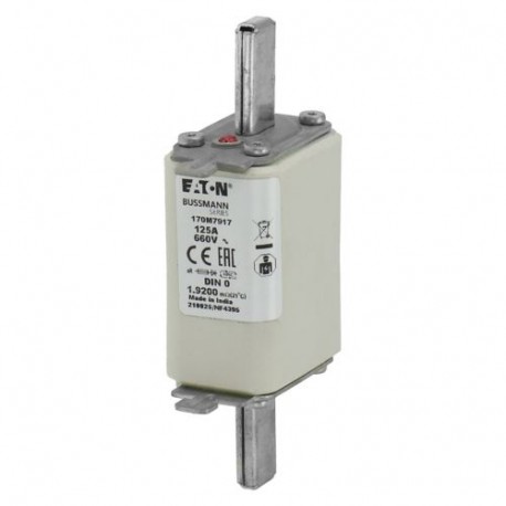 FUSE 200A 660V DIN 0 AR - FUSE 200A 660V DIN 0 AR 170M7919 EATON ELECTRIC Fuse-link, high speed, 25 A, AC 660 V, DIN 0, aR, DIN, IEC, ..