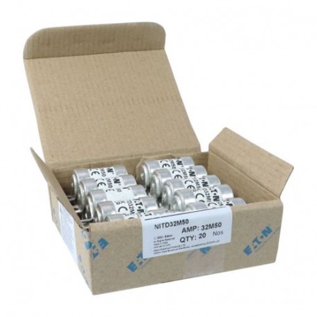 32M50 415V AC BS88 FUSE - 32M50 415V AC BS88 FUSE NITD32M50 EATON ELECTRIC Utility fuse-link, low voltage, 50 A, AC 415 V, BS88/J, 31 ..