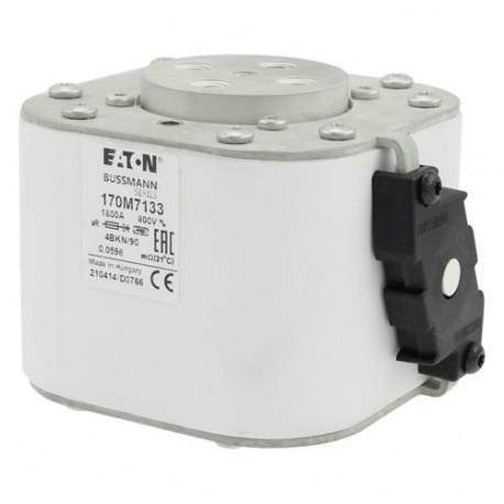 FUSE 1800A 800V 4BKN/90 AR - FUSE 1800A 800V 4BKN/90 AR 170M7133 EATON ELECTRIC Fuse-link, high speed, 1800 A, AC 800 V, size 4, 120 x 10..
