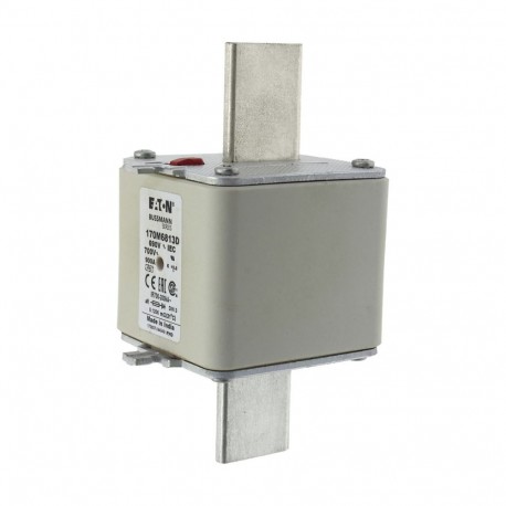FUSE 900A 690V aR DIN 3 HSDNH - FUSE 900A 690V aR DIN 3 HSDNH 170M6813D EATON ELECTRIC Fuse-link, high speed, 900 A, AC 690 V, DIN 2, 61 x 6..