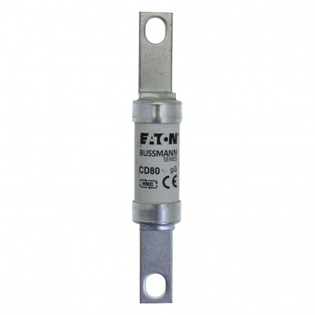 80AMP 500V AC INDUSTRIAL - 80AMP 500V AC INDUSTRIAL CD80 EATON ELECTRIC Fuse-link, DII, 10A, 500 V, DZ