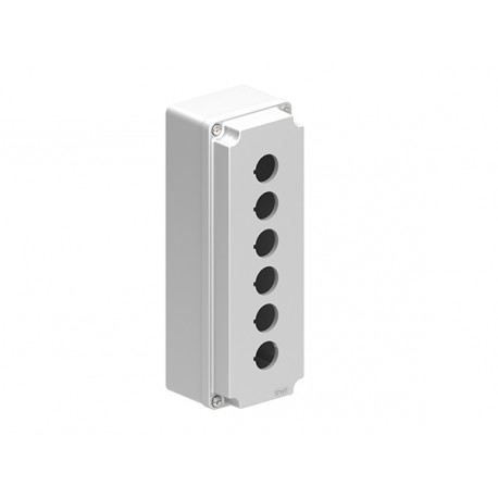 LPZM6A8 - LPZM6A8 LOVATO CONTROL STATION, EMPTY WITH NO ACTUATORS, FOR 6 ACTUATORS. GREY COVER
