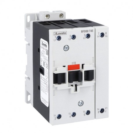 BFD80T4E110 - BFD80T4E110 LOVATO FOUR-POLE CONTACTOR, 60A/1000V DC1, AC/DC COIL, 60-110VAC/DC