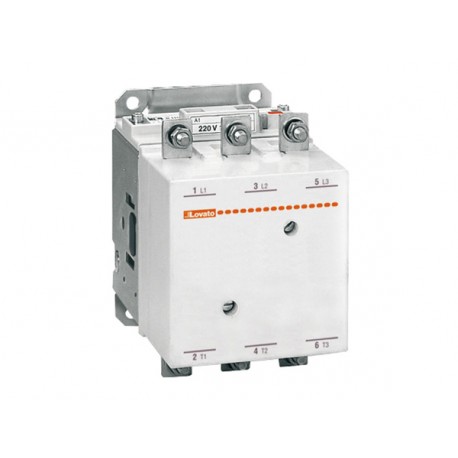 11B14500060 - 11B1450060 B14500060 LOVATO THREE-POLE CONTACTOR, IEC OPERATING CURRENT IE (AC3) 150A, AC/DC COIL, 60VAC/DC