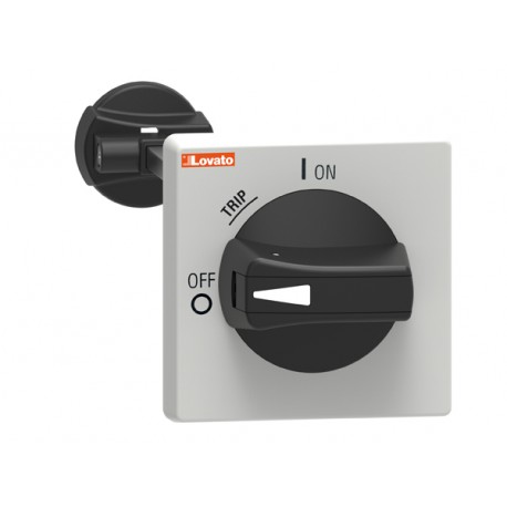 SM1X18B200R - SM1X18B200R LOVATO IP65 (4X) PADLOCKABLE DOOR COUPLING HANDLE FOR SM1R... BLACK COMPLETE WITH ROD LENGTH 200..