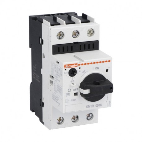 SM1R0100 - SM1R0100 LOVATO MOTOR PROTECTION CIRCUIT BREAKER, IEC BREAKING CAPACITY ICU 100KA AT 400V, 0.63...1A