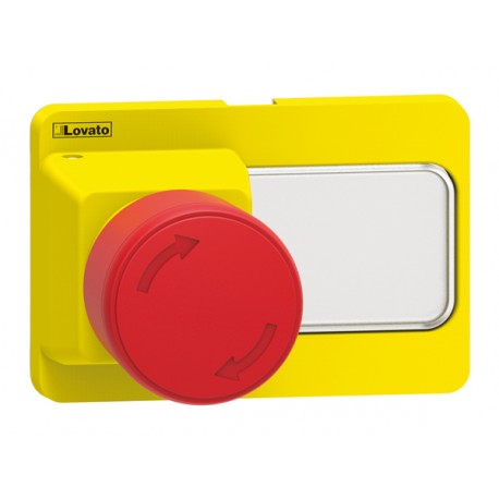 SM1X1740P - SM1X1740P LOVATO EMERGENCY STOP BUTTON. IP65 (4X). FOR SM1Z...P ENCLOSURES