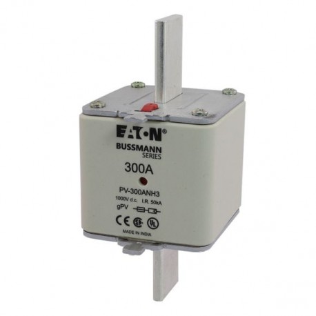 PV-300ANH3 - PV-300ANH3 EATON ELECTRIC cartridge fuse, ultra rapid, 300 a, DC 1000 V, NH3, gPV, UL PV, UL, IEC, indicator..